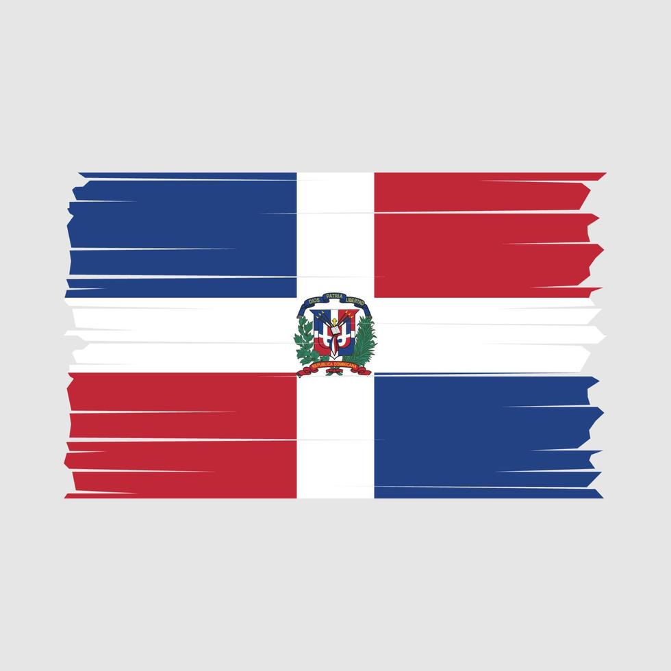 dominikanische republik flagge vektor