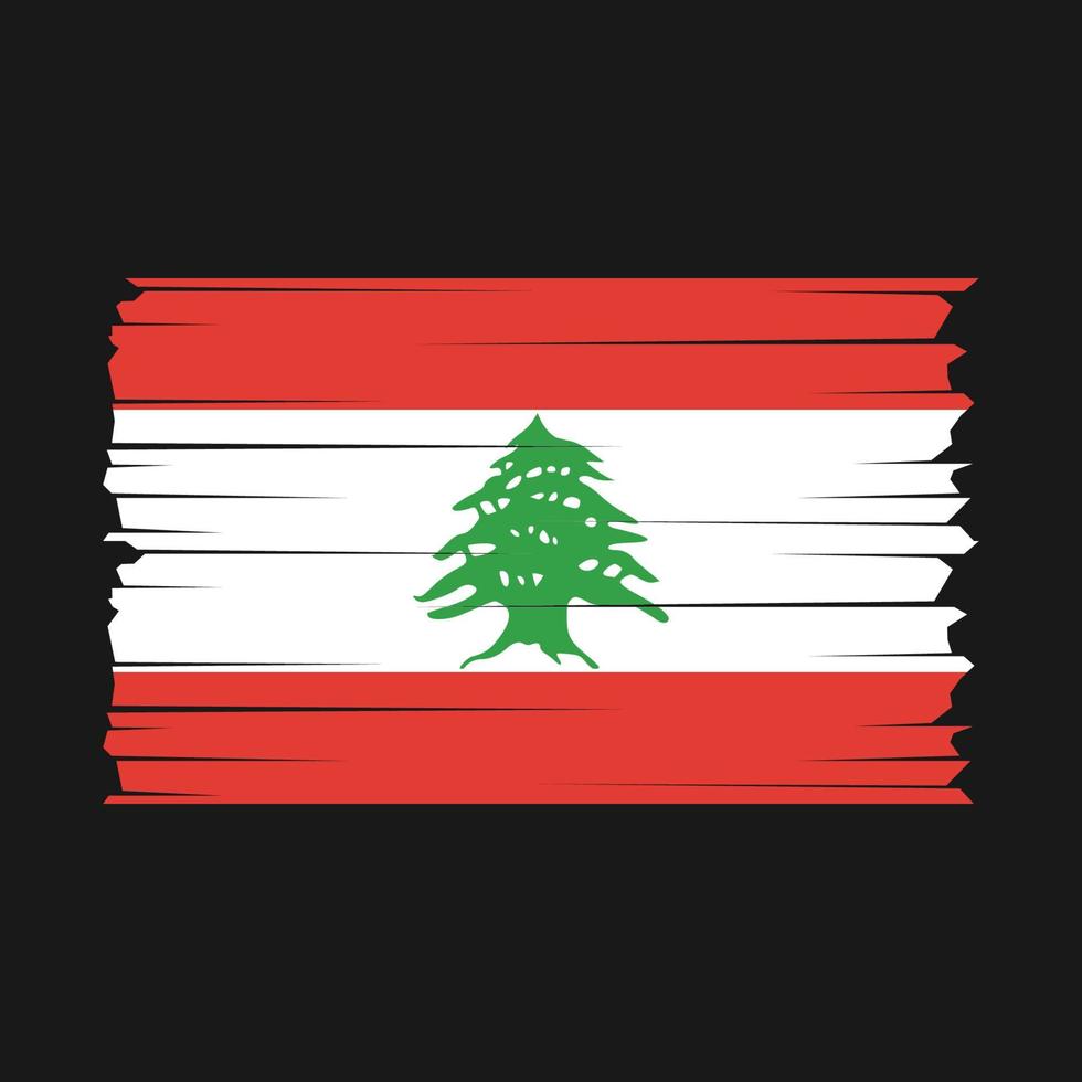 libanon flagge vektor