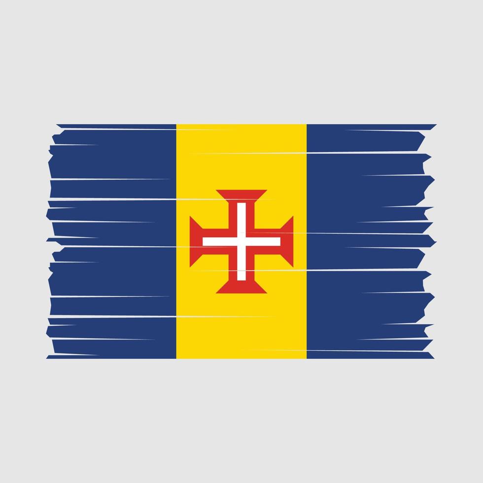 Madeira Flagge Vektor