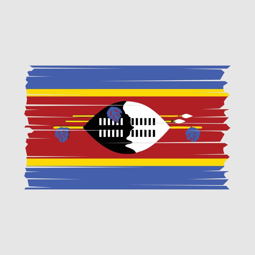 Swasiland Flagge Vektor