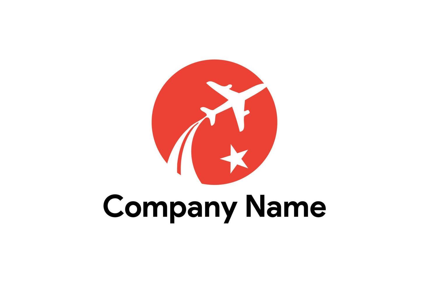 Fluggesellschaft Unternehmen Logo Design Vorlage vektor