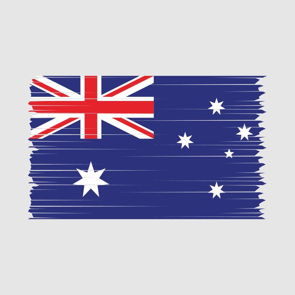 Australien flagga borsta vektor