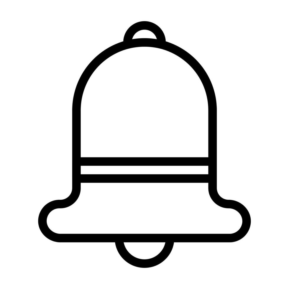 Glocke Symbol Gliederung Stil Ostern Illustration Vektor Element und Symbol perfekt.