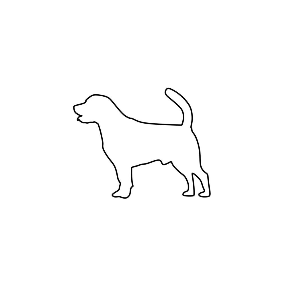 hund tecken för logotyp vektor