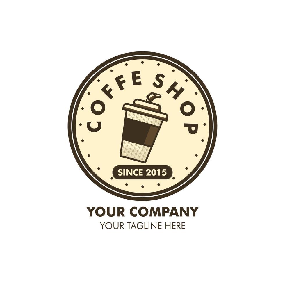 Kaffee Geschäft zum Logo im Vektor