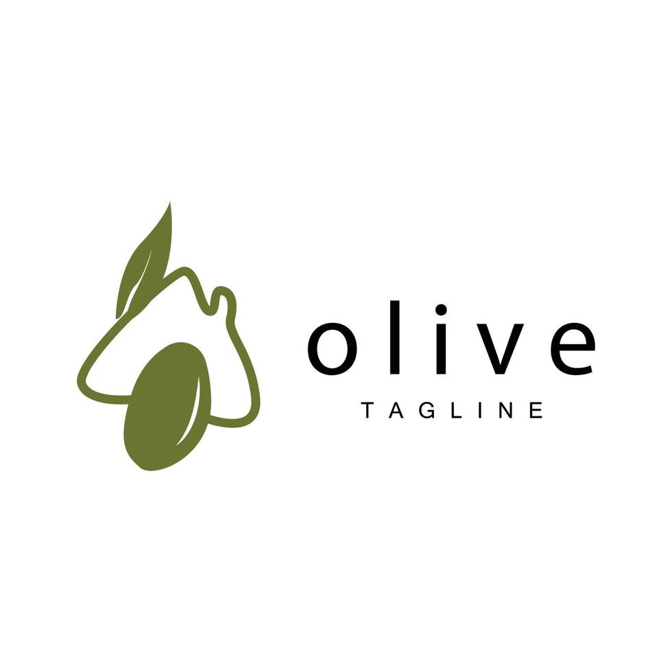 Olive Logo, Olive Öl Pflanze Vektor, natürlich Kräuter- Gesundheit Medizin Design, Illustration Vorlage Symbol vektor