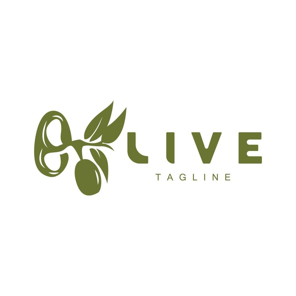 Olive Logo, Olive Öl Pflanze Vektor, natürlich Kräuter- Gesundheit Medizin Design, Illustration Vorlage Symbol vektor