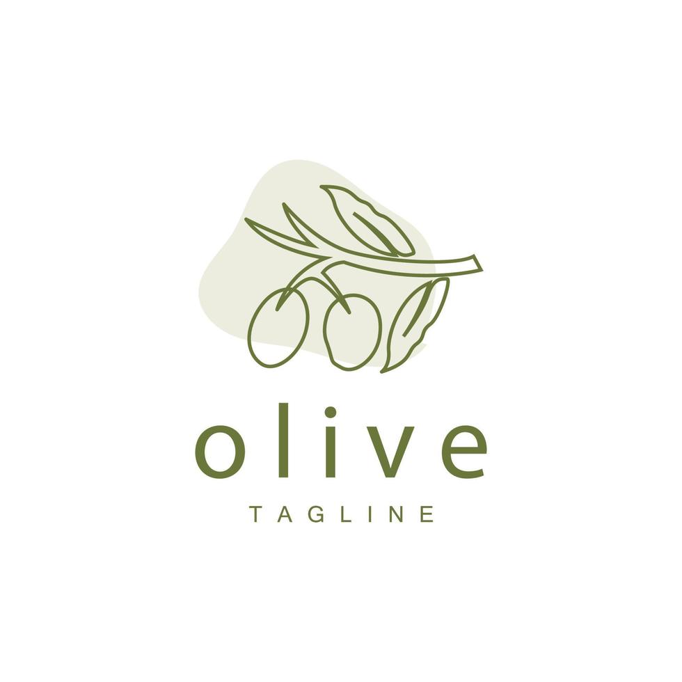 Olive Logo, Olive Öl Pflanze Vektor, natürlich Kräuter- Gesundheit Medizin Design, Illustration Vorlage Symbol vektor