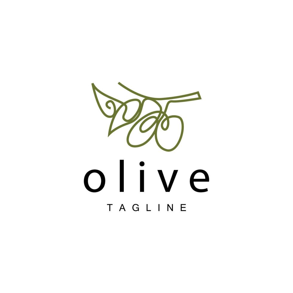 Olive Logo, Olive Öl Pflanze Vektor, natürlich Kräuter- Gesundheit Medizin Design, Illustration Vorlage Symbol vektor