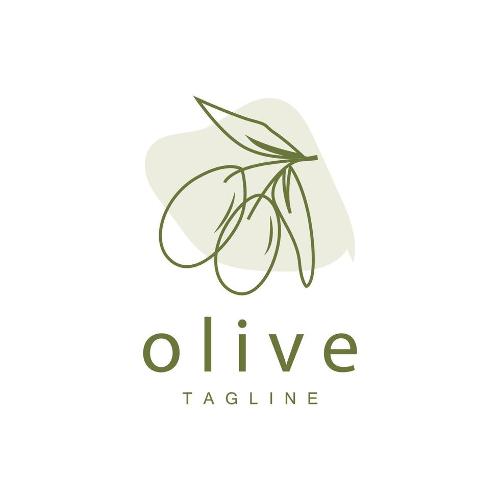 Olive Logo, Olive Öl Pflanze Vektor, natürlich Kräuter- Gesundheit Medizin Design, Illustration Vorlage Symbol vektor