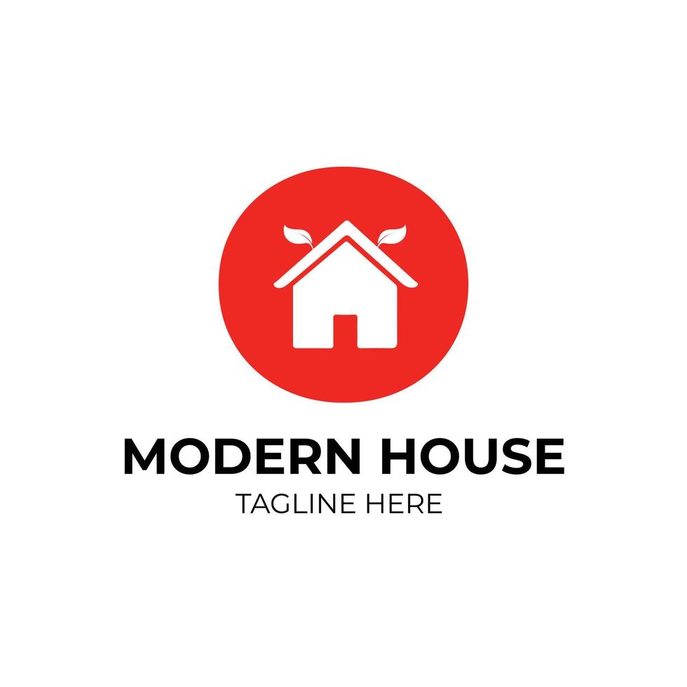 moderne immobilien-logo-design-vorlage vektor