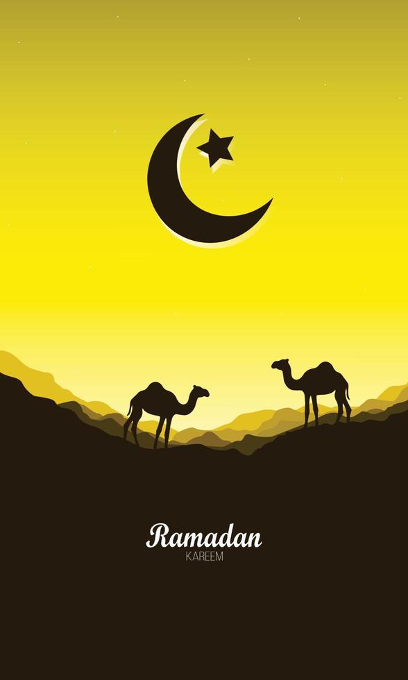 ramadan mubarak arabicum islamic vektor typografi - översättning av text 'ramadan mubarak' islamic firande ramadan kalligrafi islamic kalligrafi - vektor