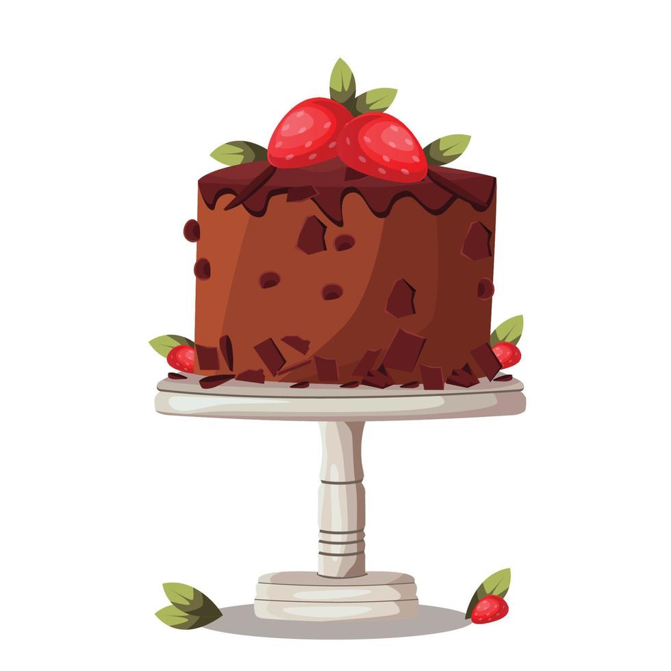 Illustration von ein köstlich Kuchen , Backen, Bäckerei Geschäft, Kochen, Süss Produkte vektor