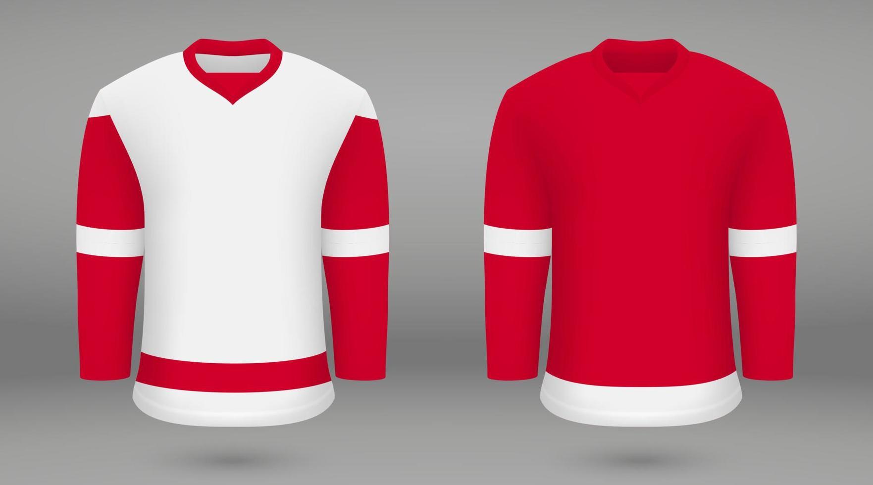 skjorta mall våld hockey jersey vektor