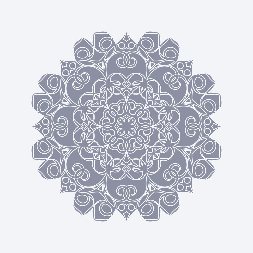 Entwurfsvorlage des flachen Mandala-Hintergrunds vektor