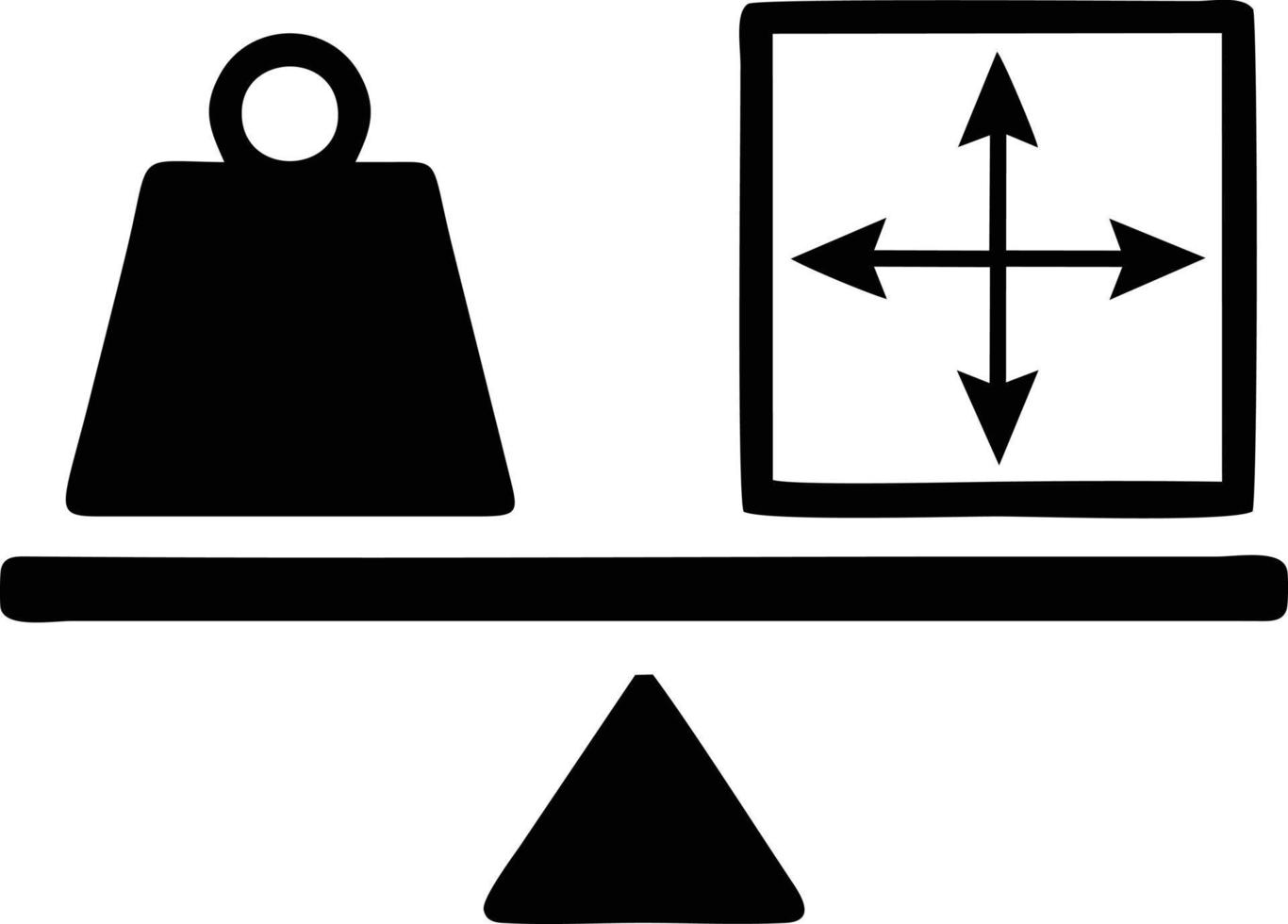 Rahmen Balance Symbol Symbol Design, Illustration von das Gesetz Balance Symbol Vektor Bild. eps 10