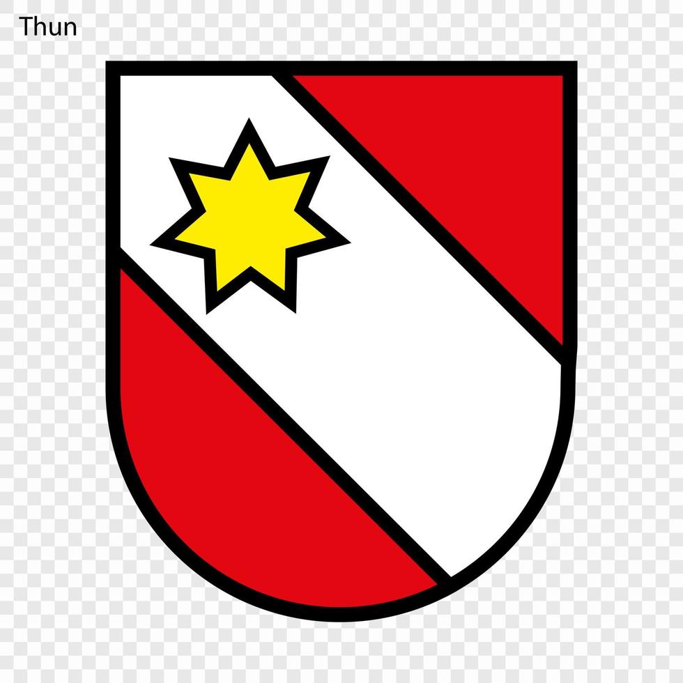 Emblem von thun vektor