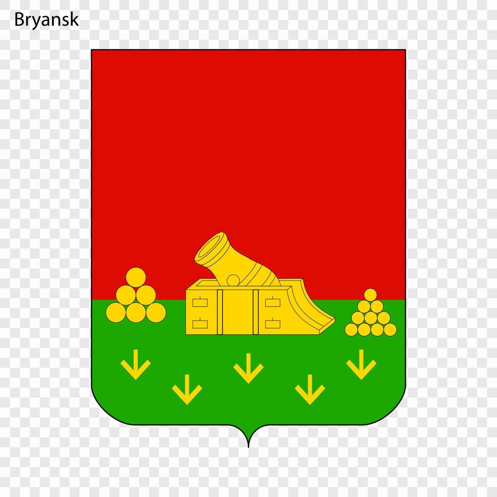 Emblem von Briansk vektor