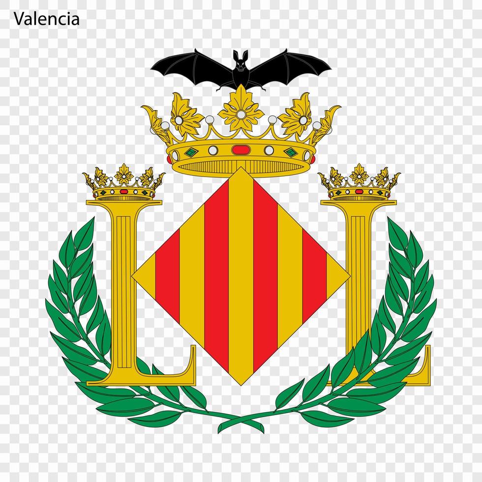 Emblem von valencia . Stadt von Spanien. vektor