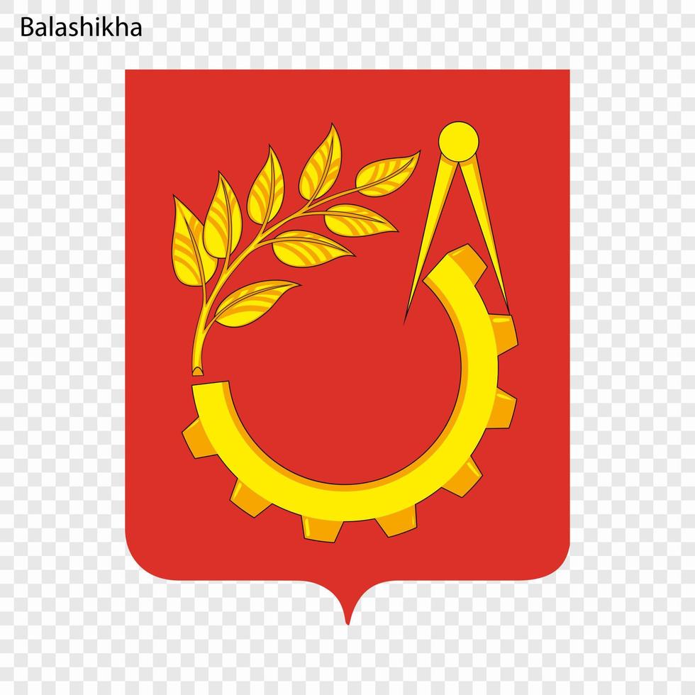 Emblem von Balaschicha vektor
