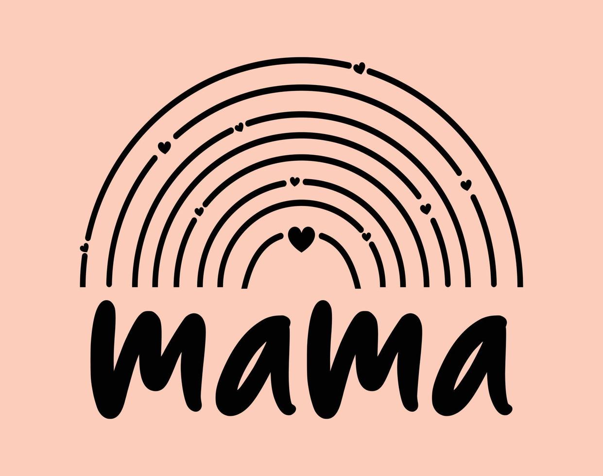 Mutter T-Shirt und bekleidung Design. Mama svg Schnitt Datei, Mutter Tag handgemalt Beschriftung Phrase, isoliert Typografie, modisch Illustration zum druckt auf Plakate und Karten. vektor