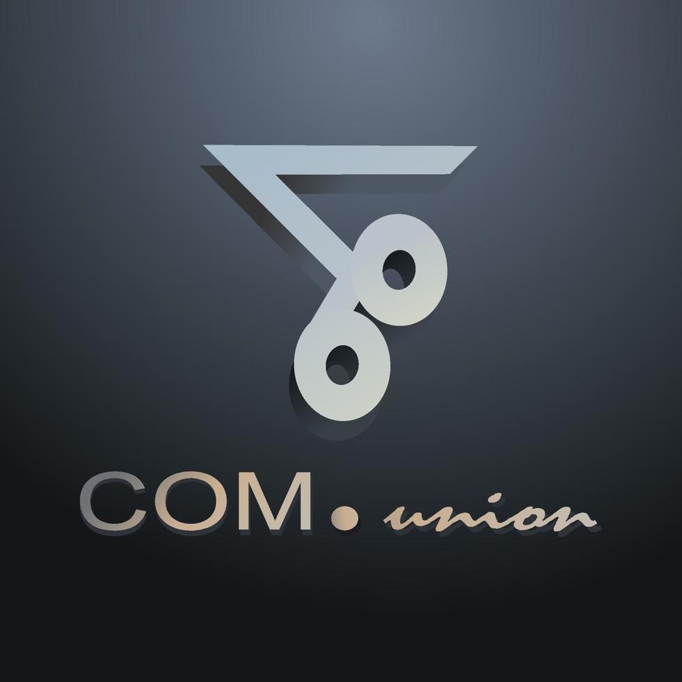 modrn logotyp abstrack enkel lämplig för företag eller företag identitet vektor