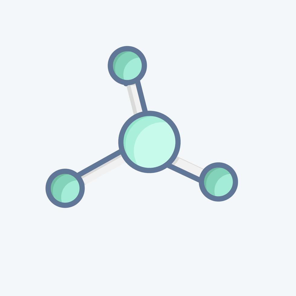 Symbol Nein Nitrate. verbunden zu cbd Öl Symbol. einfach Design editierbar. einfach Illustration vektor