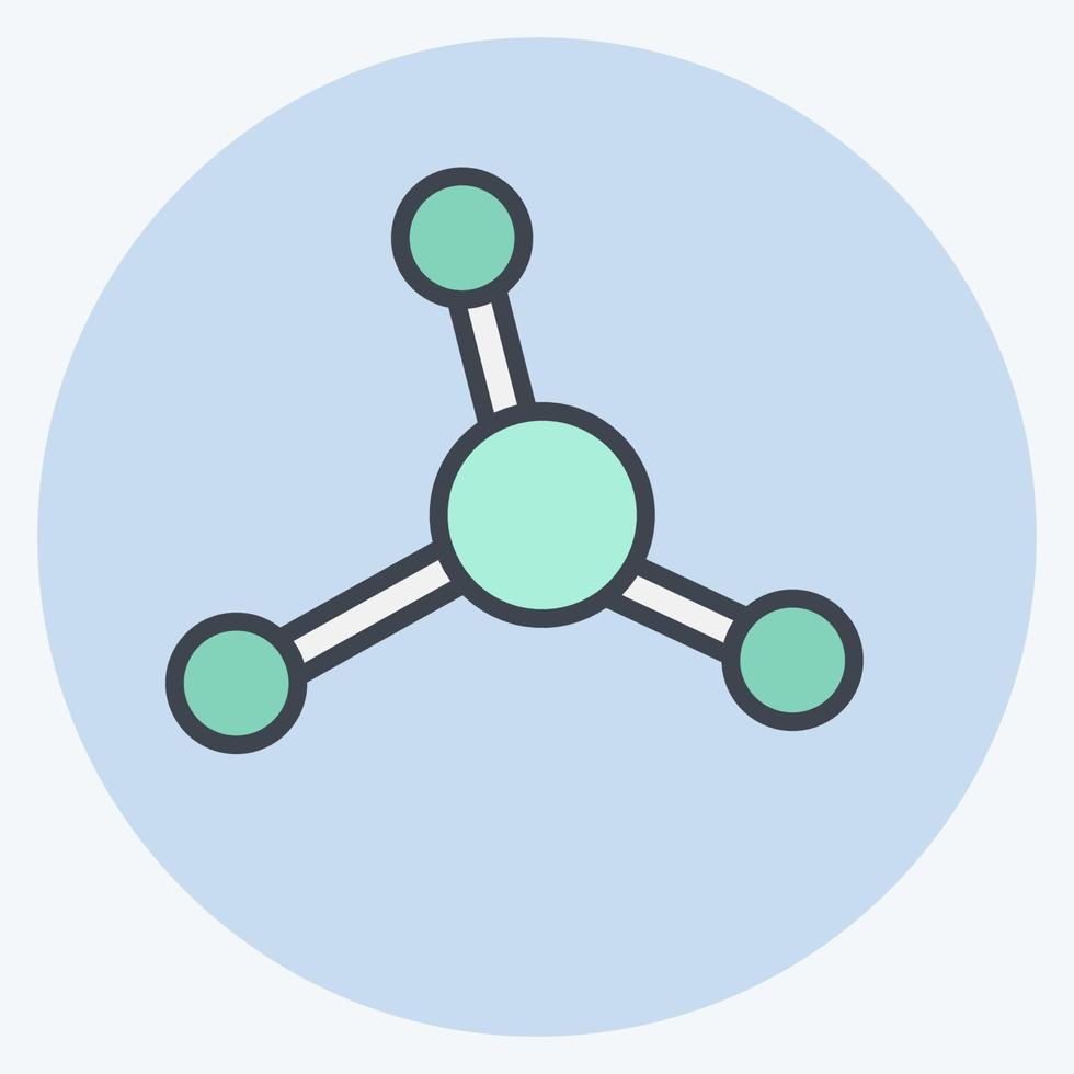 Symbol Nein Nitrate. verbunden zu cbd Öl Symbol. einfach Design editierbar. einfach Illustration vektor