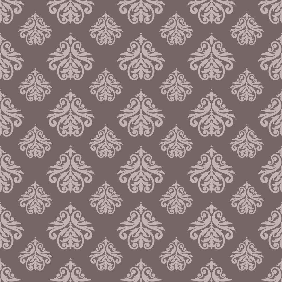 Vektor Damast nahtlos Muster Element. klassisch Luxus alt gestaltet Damast Ornament, königlich viktorianisch nahtlos Textur zum Tapeten, Textil, Verpackung.