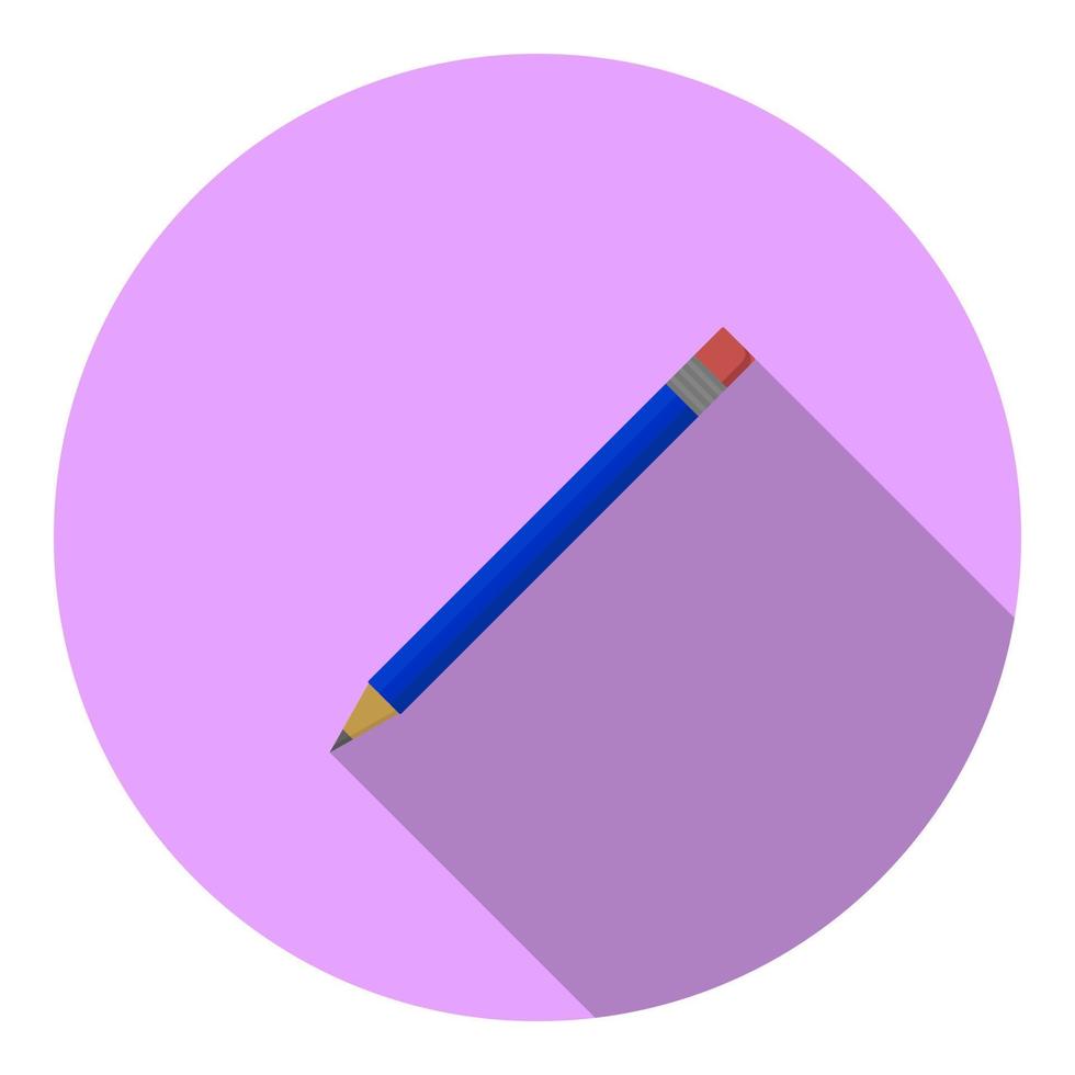 Bleistift Symbol eben Vektor Illustration Logo Zeichen Symbol. zum Handy, Mobiltelefon Benutzer Schnittstelle
