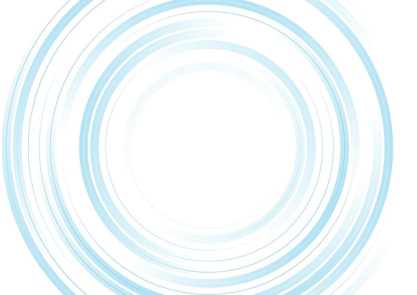Blau minimal kreisförmig Linien und Streifen abstrakt Technik Hintergrund vektor