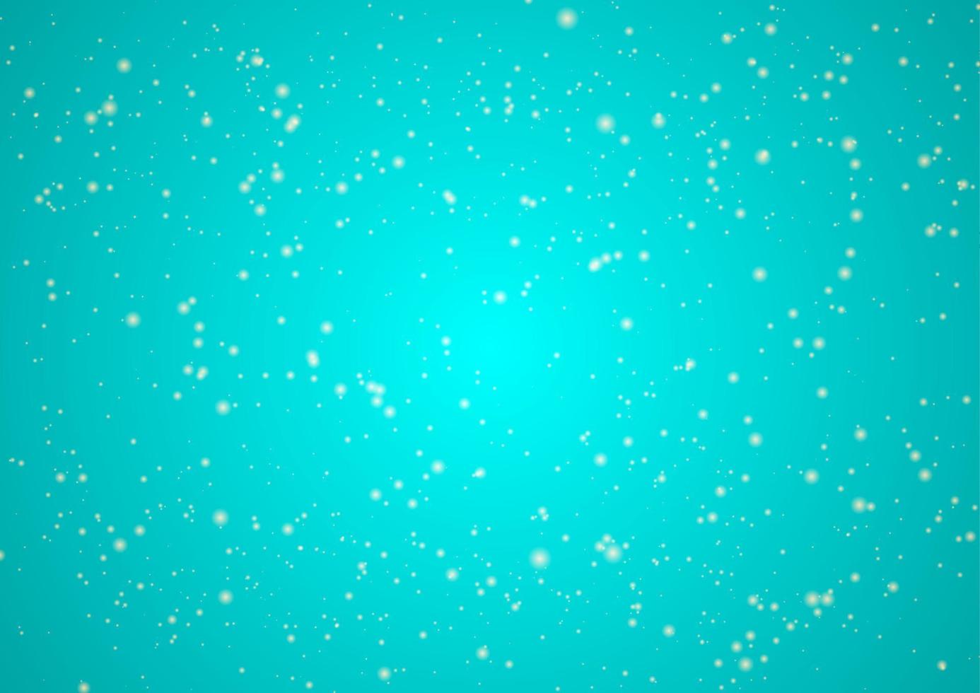 Schnee Partikel auf hell Türkis Hintergrund vektor