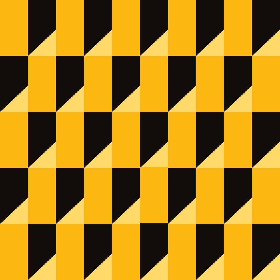 gul 3d rektangel former vektor
