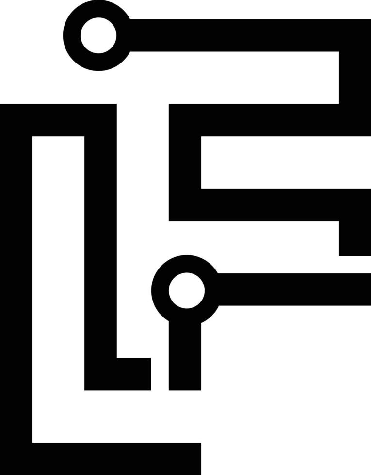 lf Logo und Symbol vektor