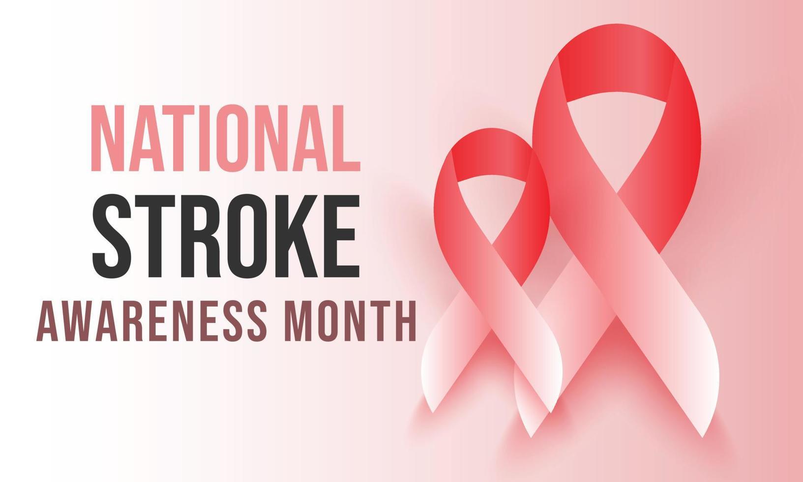 nationell stroke medvetenhet månad är observerats varje år i Maj. mall för bakgrund, baner, kort, affisch. vektor