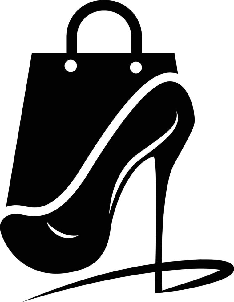 Frau Schuh Logo, Schuhwerk Symbol, Dame Stiefel Geschäft Symbol Vektor Symbol Logo Vorlage