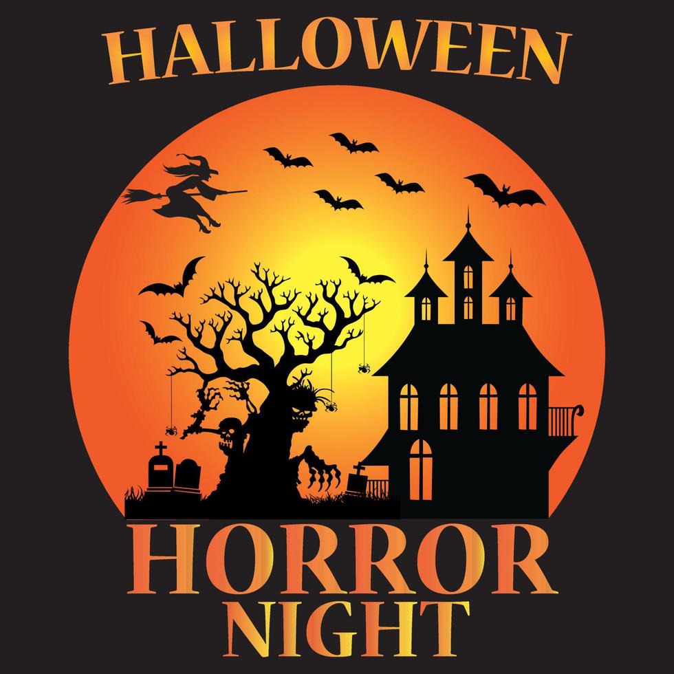 Halloween Horror Nacht vektor