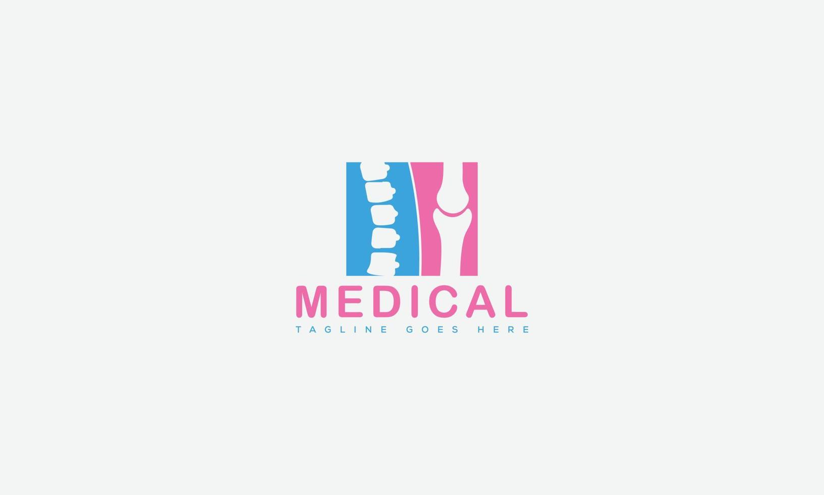 medicinsk logotyp design mall vektor grafisk branding element.