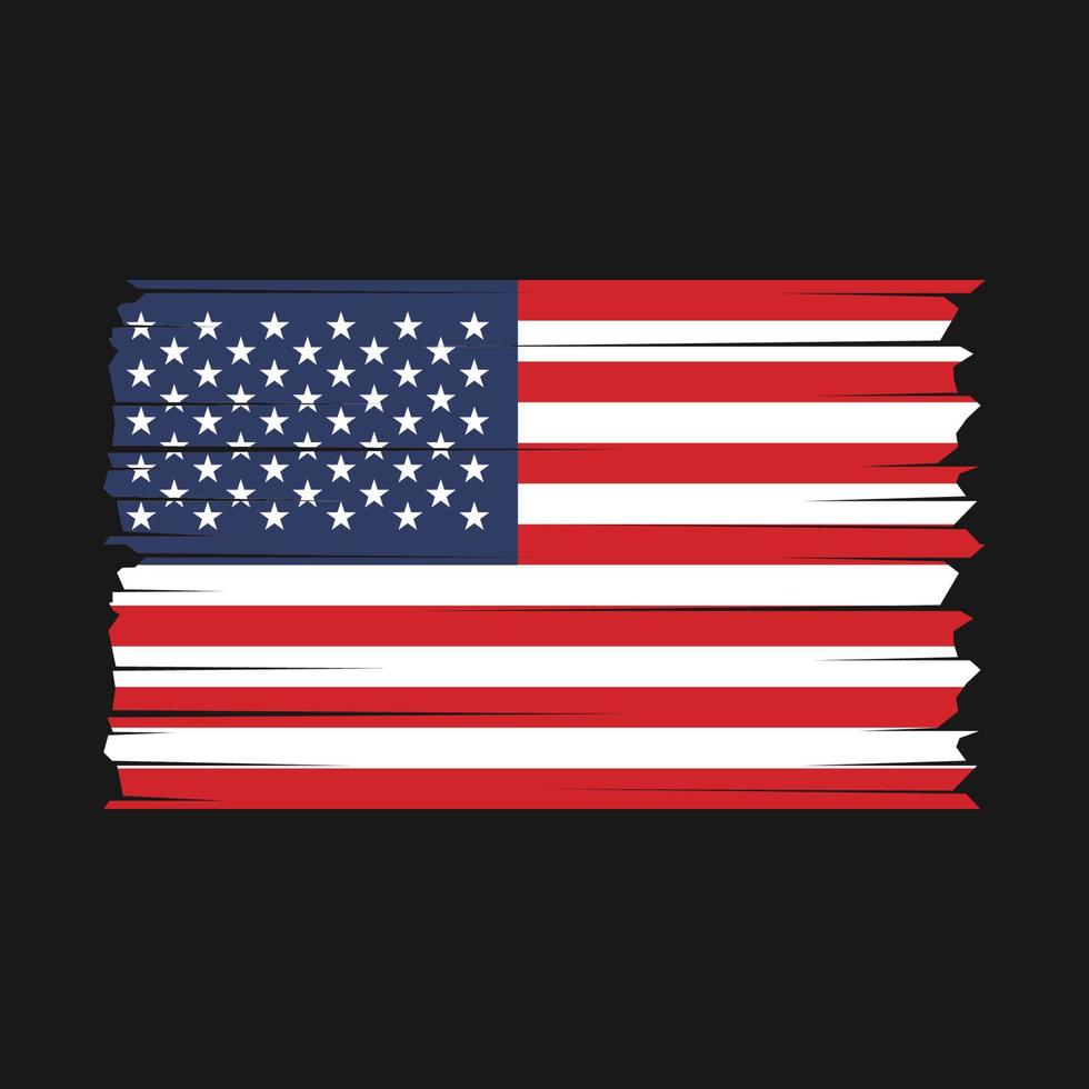 amerikanischer Flaggenvektor vektor