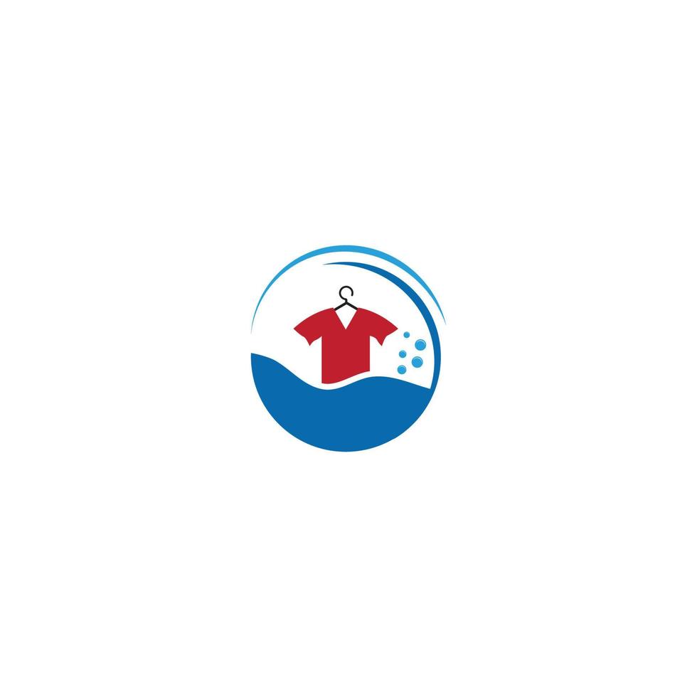 Wäsche Logo Symbol mit Vektor Illustration Vorlage
