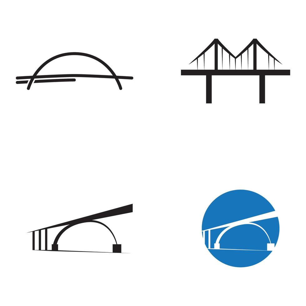 Brücke Logo Vorlage Vektor Icon