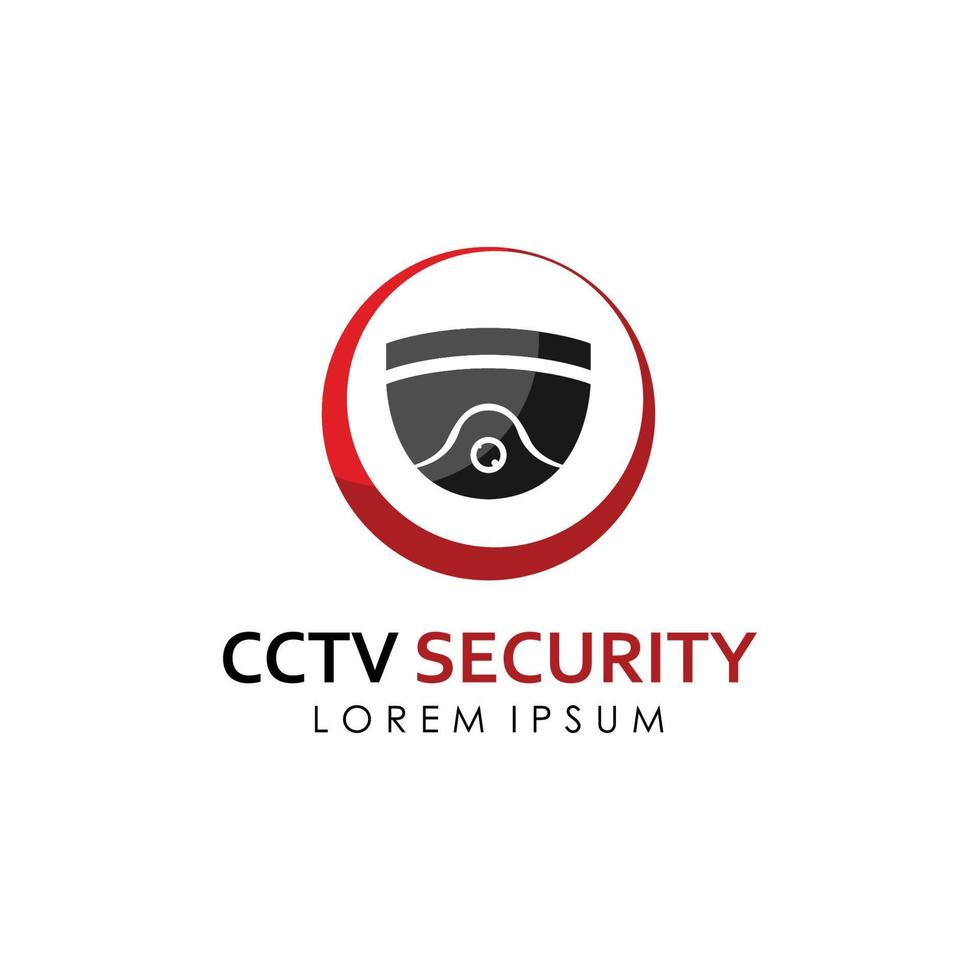 cCTV teknologi och säkerhet logotyp mall. vektor