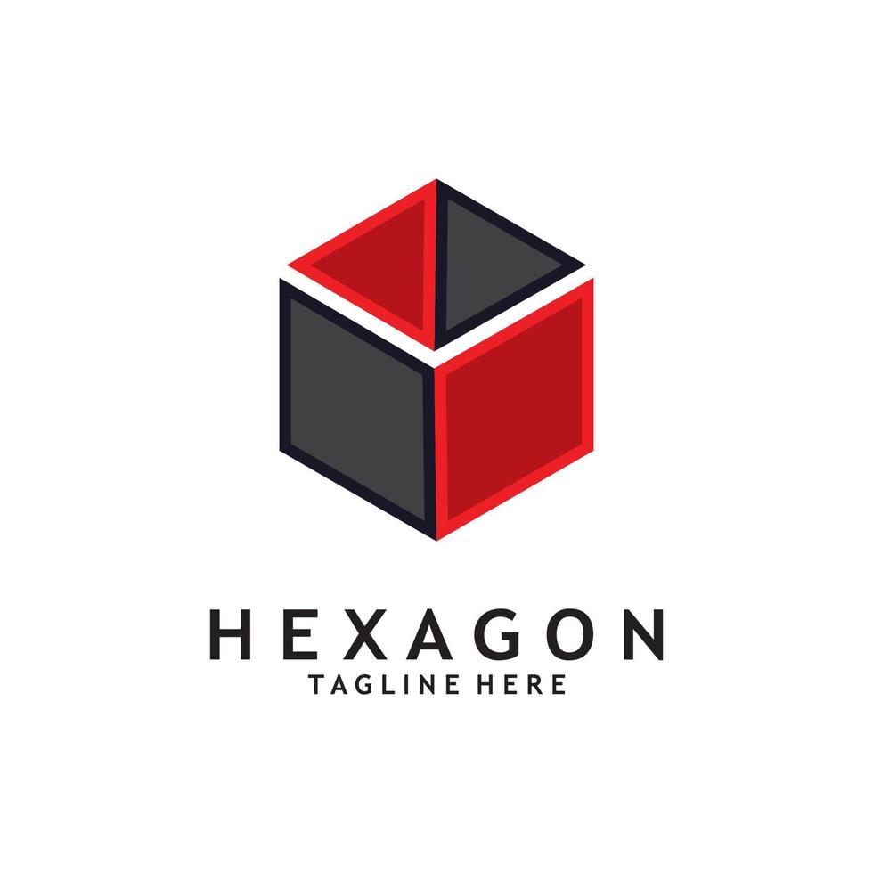 abstrakt Hexagon Logo Vektor Illustration Vorlage