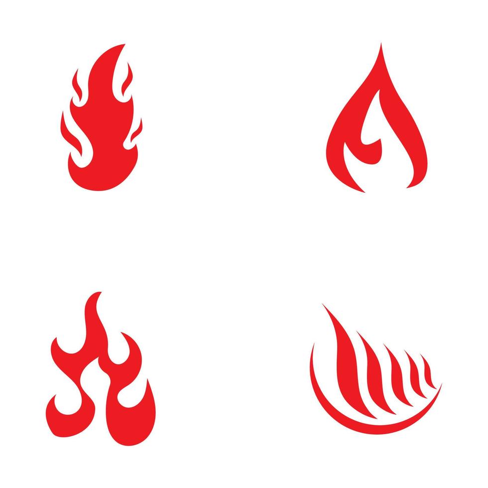 lodernd Feuer, Glut, Feuerball Logo und Symbol Vektor Bild. mit Vorlage Illustration Bearbeitung.
