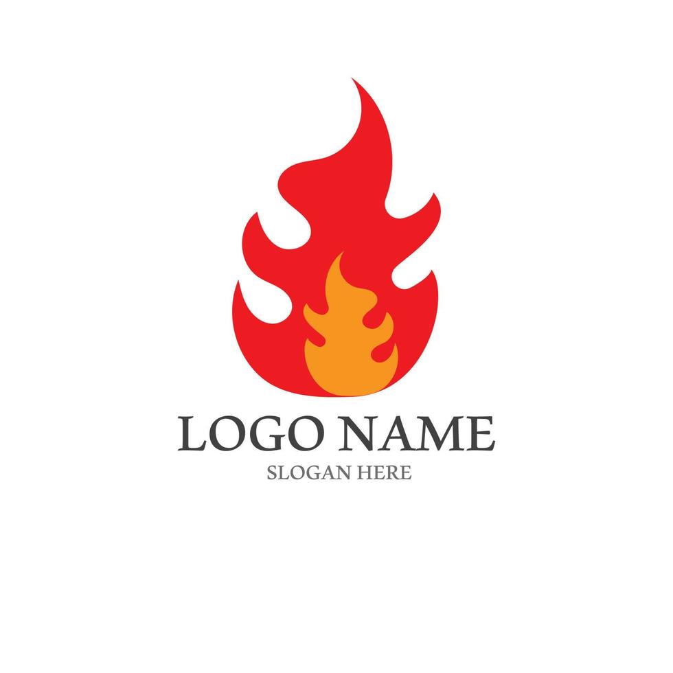 lodernd Feuer, Glut, Feuerball Logo und Symbol Vektor Bild. mit Vorlage Illustration Bearbeitung.