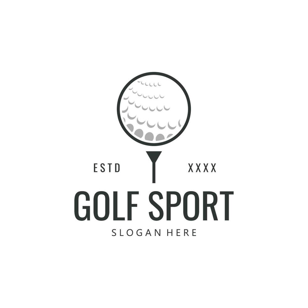 Golf Vektor Logo Vorlage. Golf Meisterschaft Symbol.