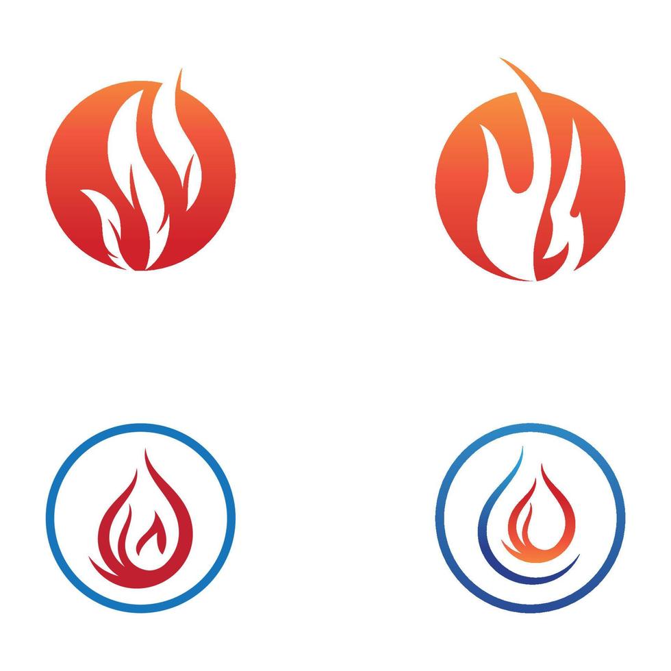 lodernd Feuer, Glut, Feuerball Logo und Symbol Vektor Bild. mit Vorlage Illustration Bearbeitung.