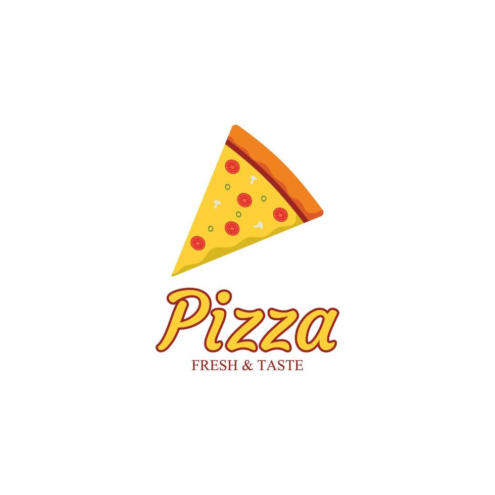 Logo Vorlage zum Essen oder Pizza Restaurant. vektor