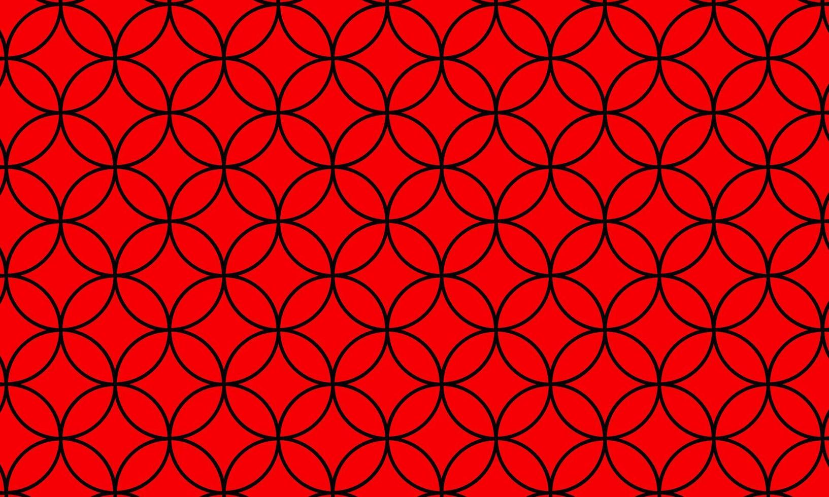 röd geometrisk cirkel mönster bakgrund. geometrisk stil stock vektor. vektor