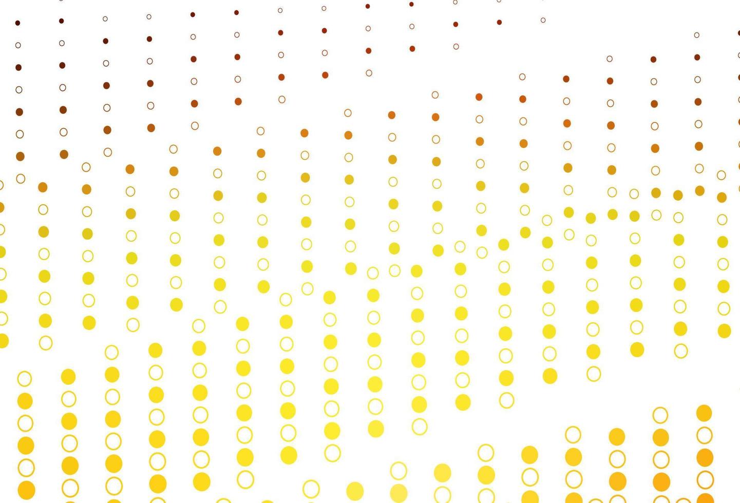 ljusorange vektor mönster med sfärer.